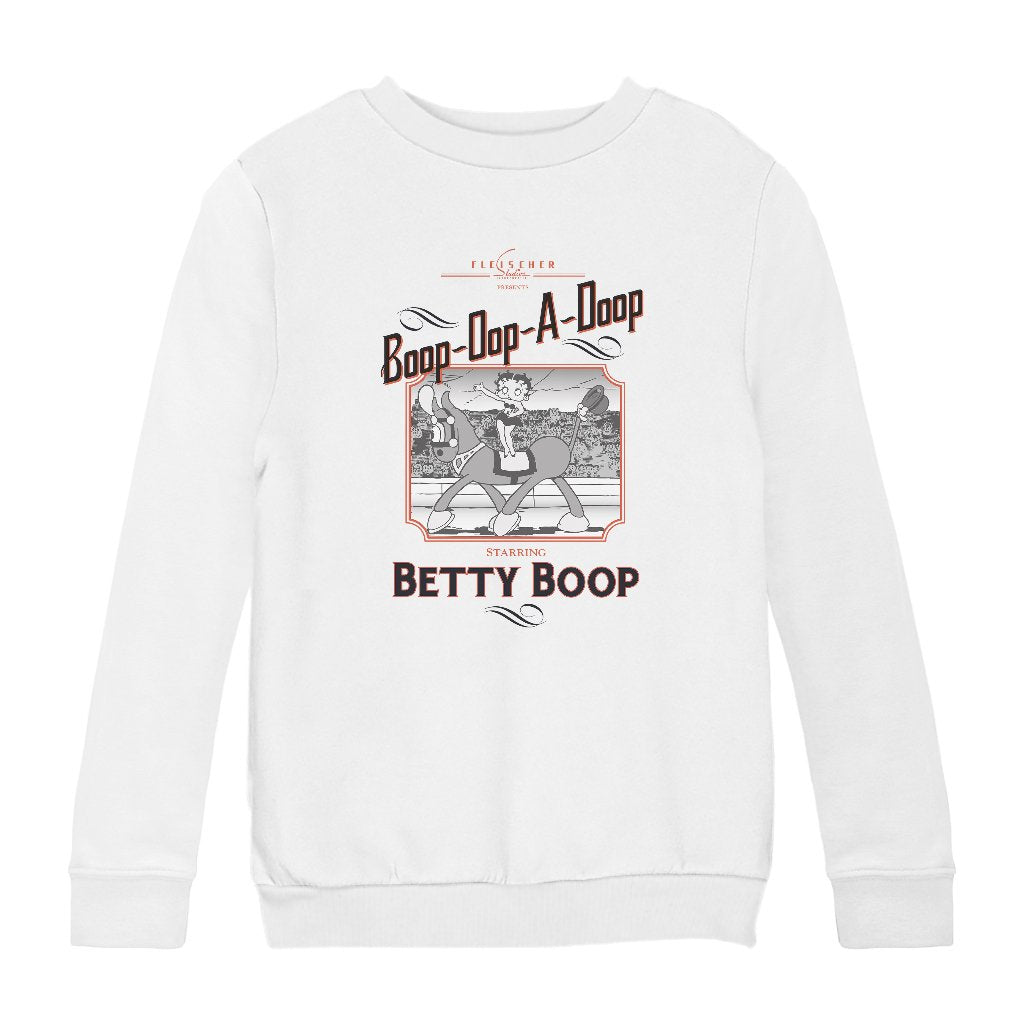 Betty Boop Starring In The Circus Kids Sweatshirt-Betty Boop Shop