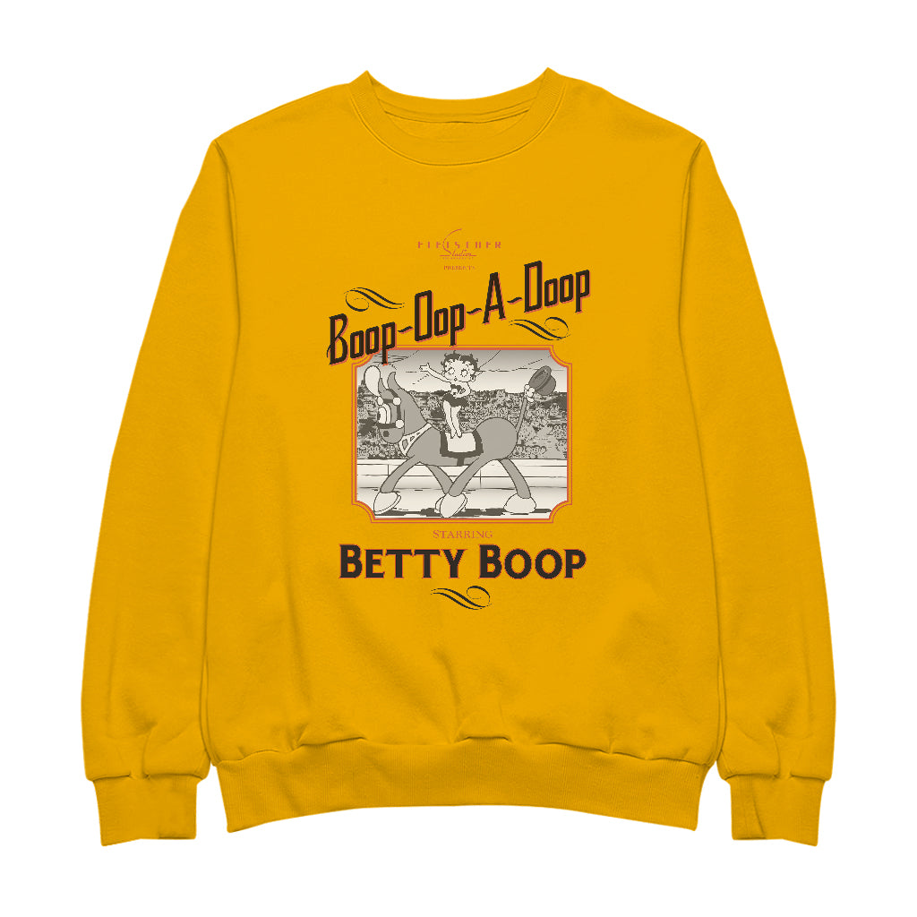 Betty Boop Starring In The Circus Women's Sweatshirt-Betty Boop Shop