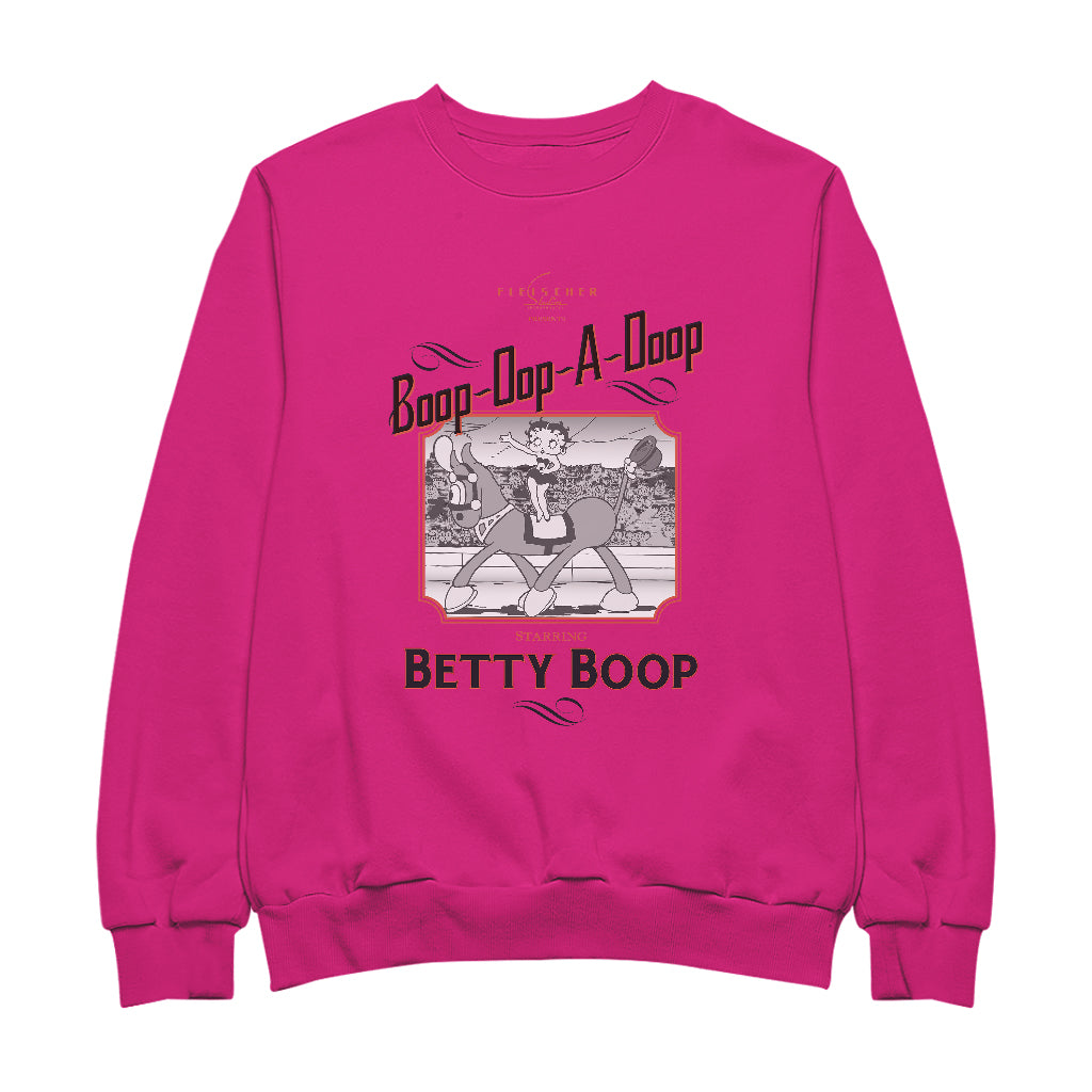 Betty Boop Starring In The Circus Women's Sweatshirt-Betty Boop Shop