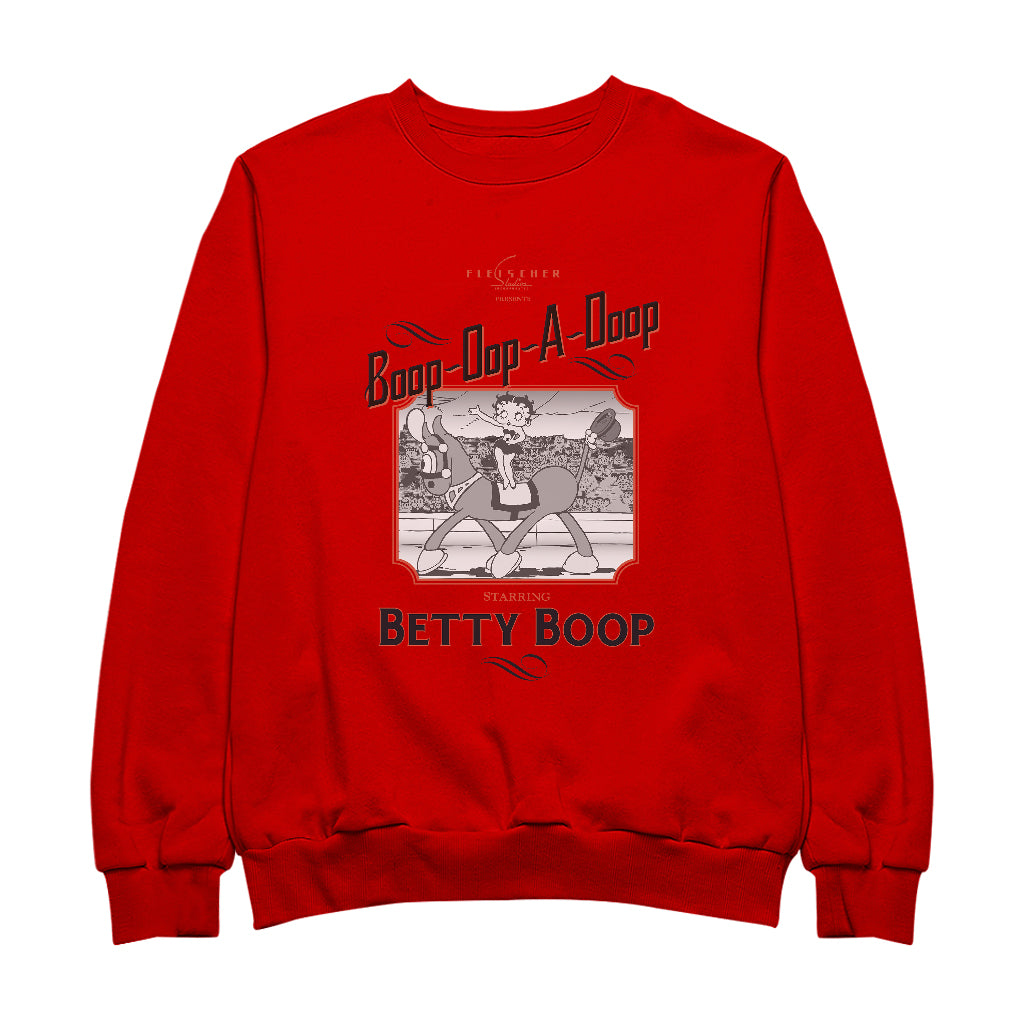 Betty Boop Starring In The Circus Women's Sweatshirt-Betty Boop Shop