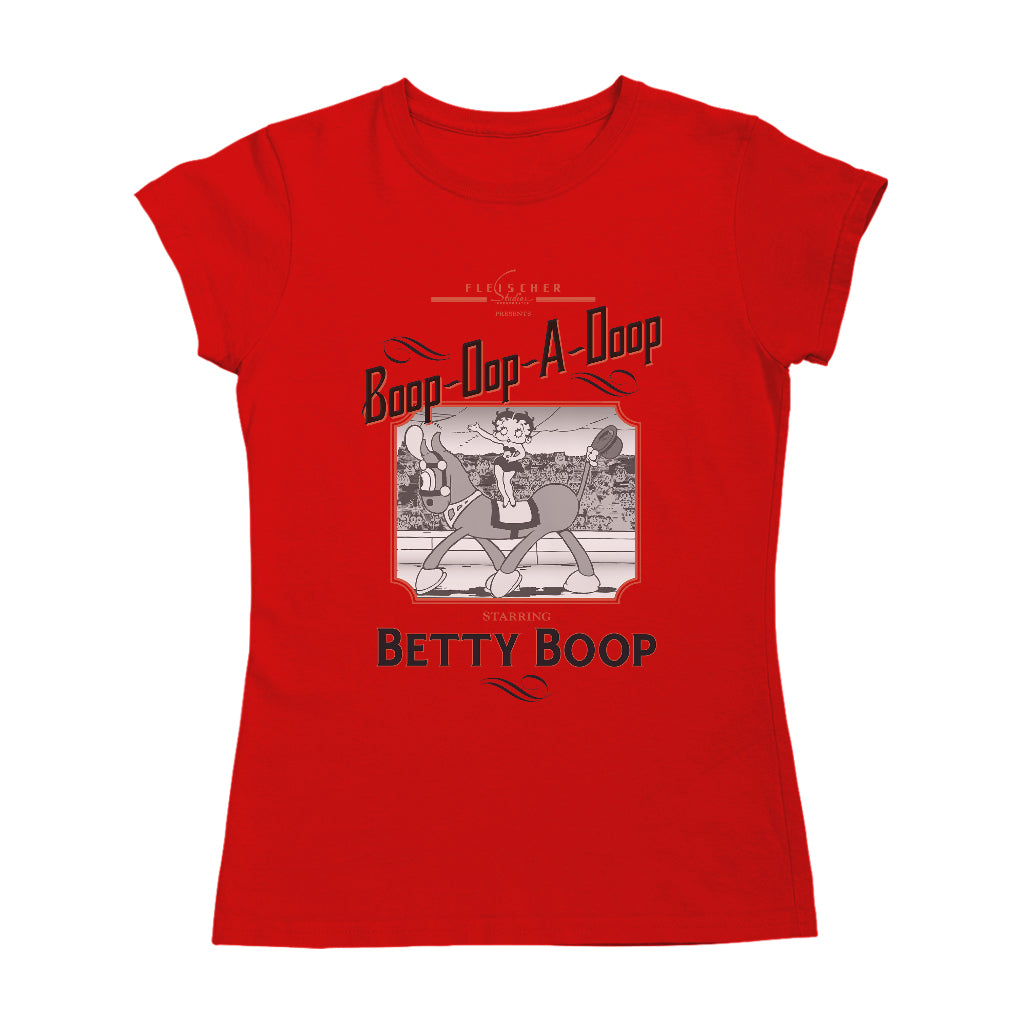 Betty Boop Starring In The Circus Women's T-Shirt-Betty Boop Shop