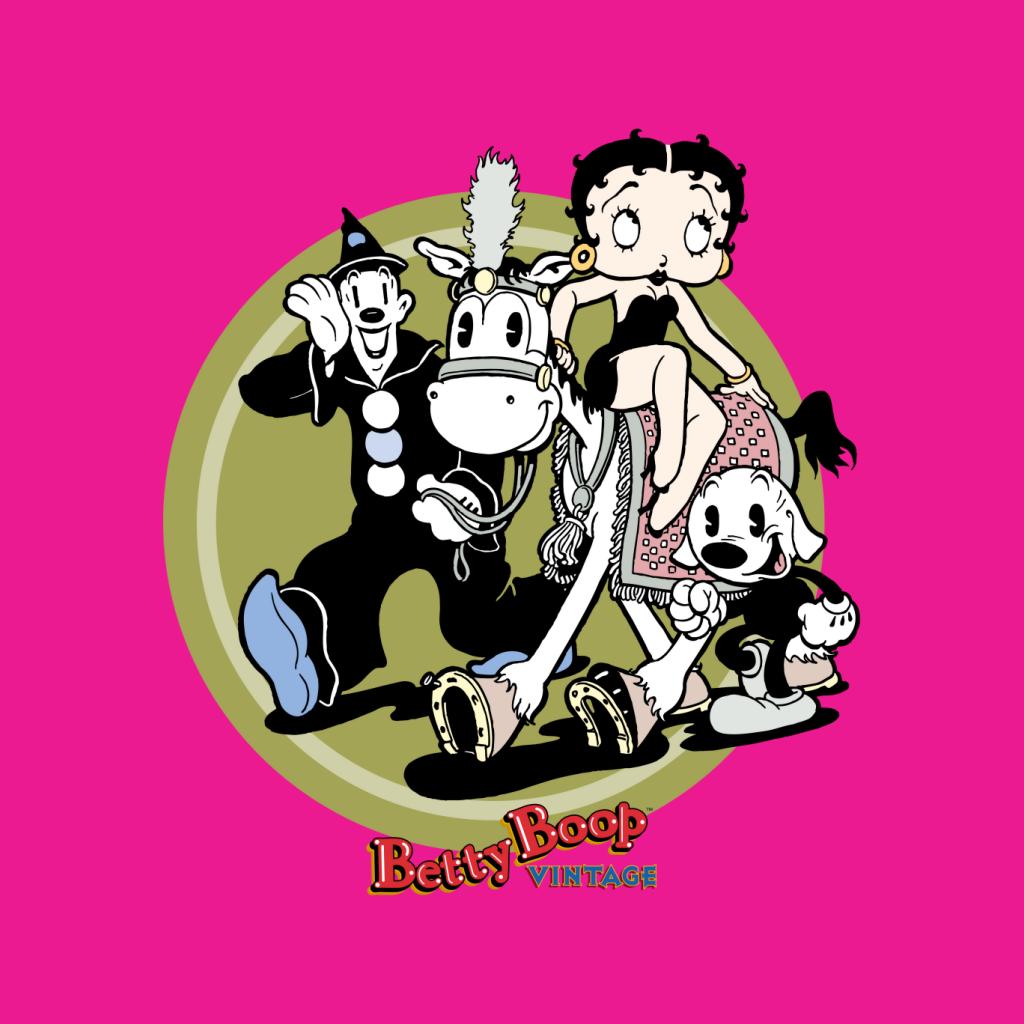 Betty Boop Vintage Circus Crew Women's Hooded Sweatshirt-Betty Boop Shop