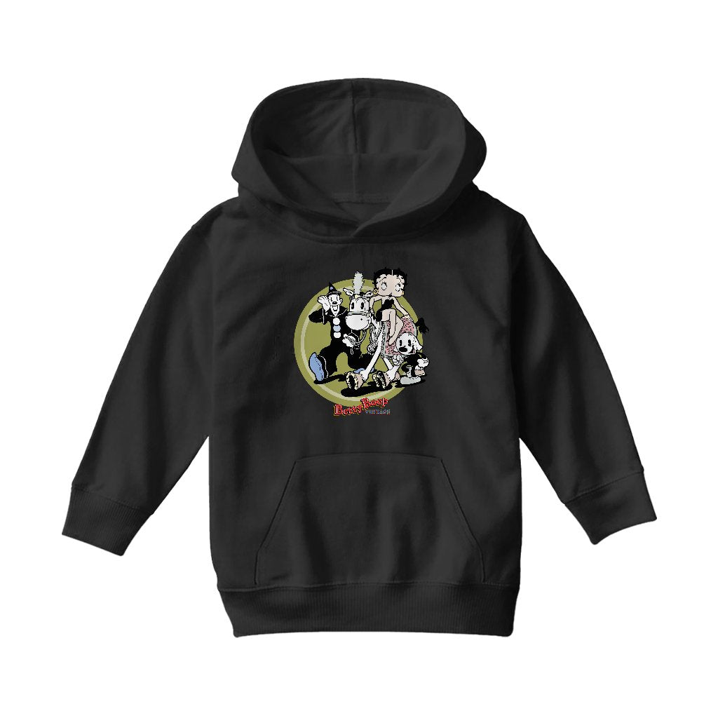 Betty Boop Vintage Circus Crew Kids Hooded Sweatshirt-Betty Boop Shop