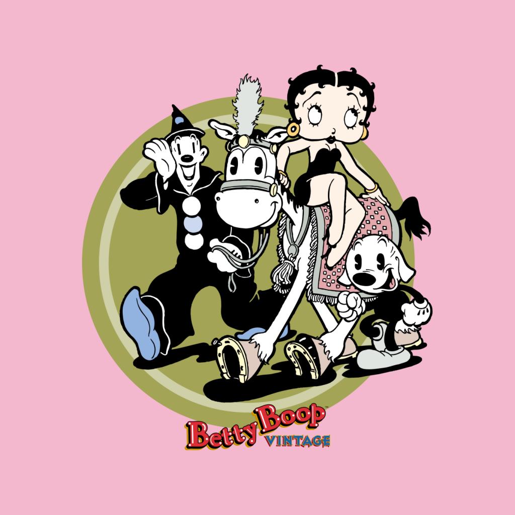 Betty Boop Vintage Circus Crew Kids T-Shirt-Betty Boop Shop