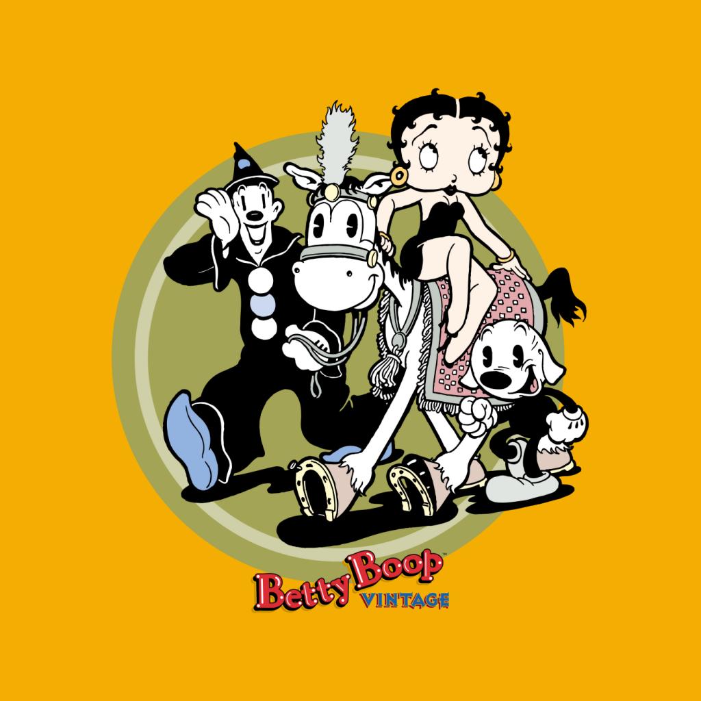 Betty Boop Vintage Circus Crew Women's Hooded Sweatshirt-Betty Boop Shop