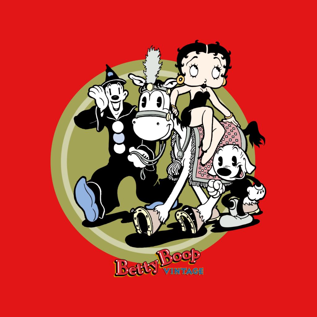 Betty Boop Vintage Circus Crew Women's Hooded Sweatshirt-Betty Boop Shop