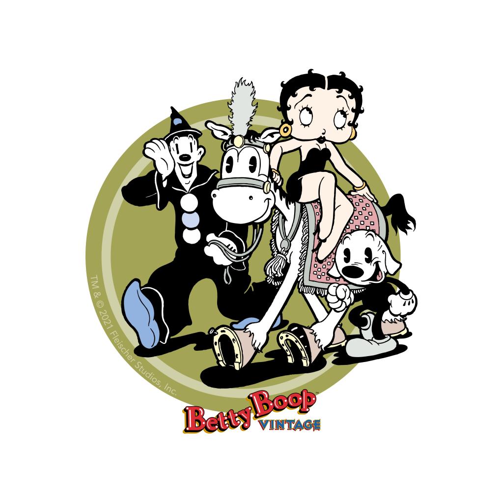 Betty Boop Vintage Circus Crew A4 Print