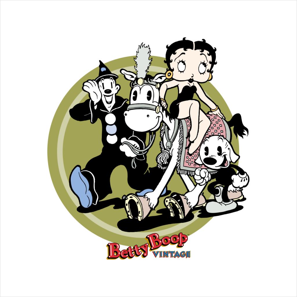 Betty Boop Vintage Circus Crew Women's Hooded Sweatshirt-Betty Boop Shop