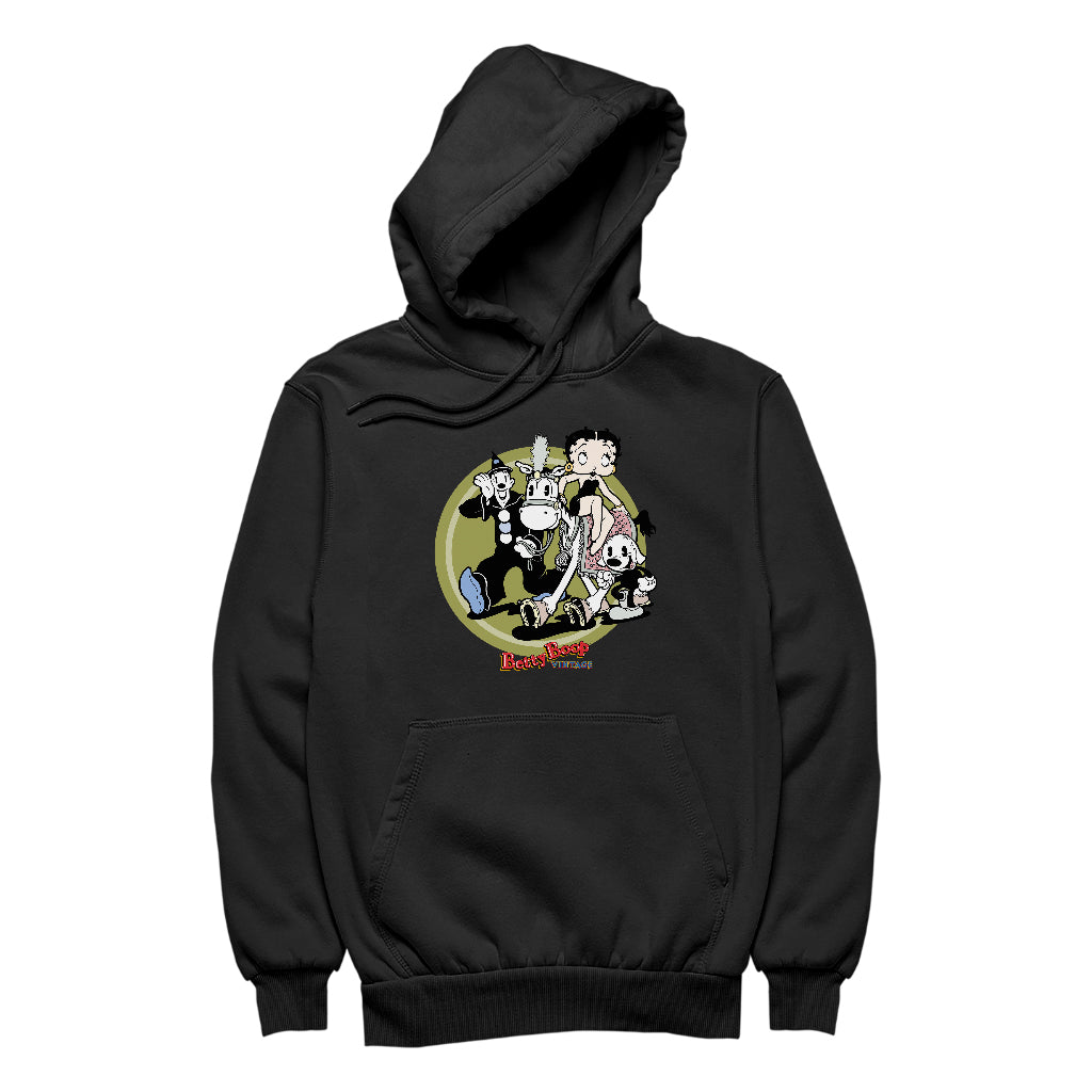 Betty Boop Vintage Circus Crew Women's Hooded Sweatshirt-Betty Boop Shop