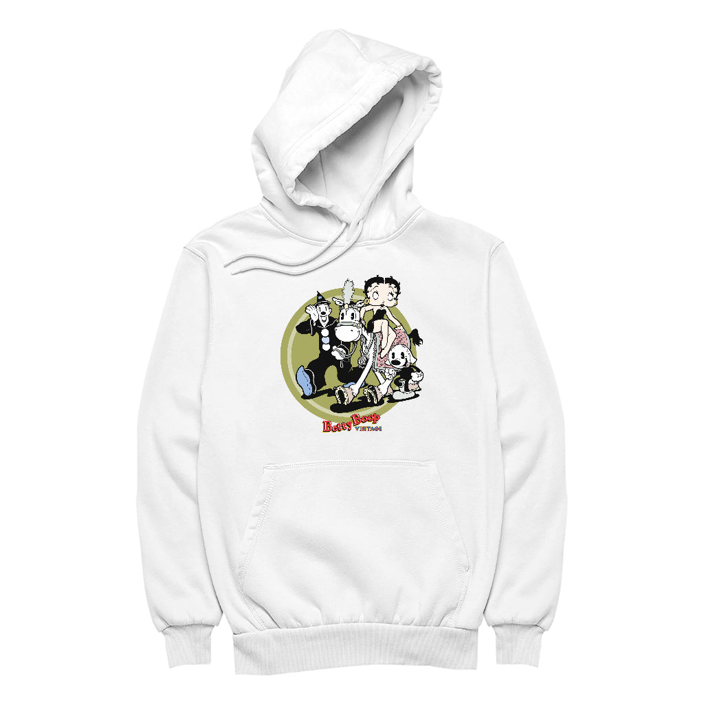 Betty Boop Vintage Circus Crew Women's Hooded Sweatshirt-Betty Boop Shop