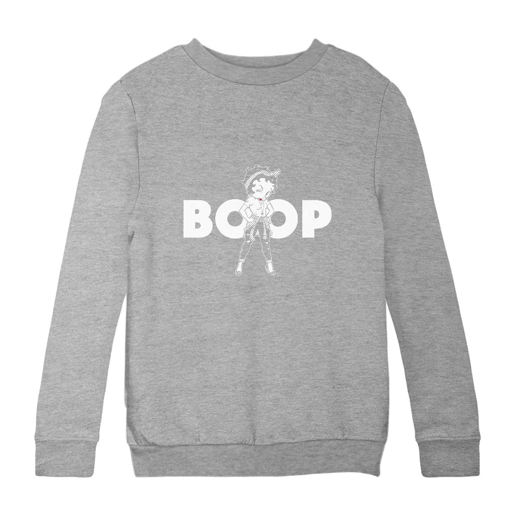 Betty Boop Power Kids Sweatshirt-Betty Boop Shop