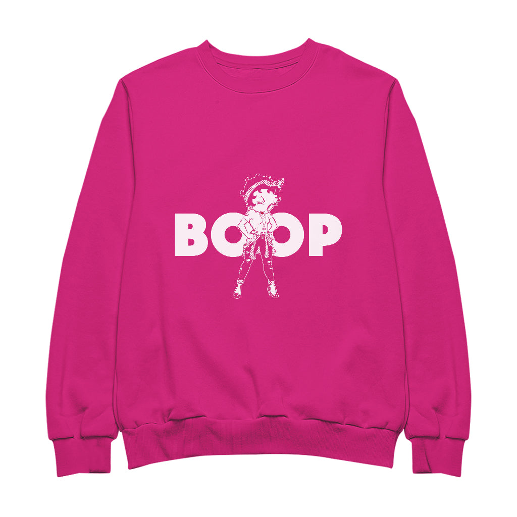 Betty Boop Power Women's Sweatshirt-Betty Boop Shop