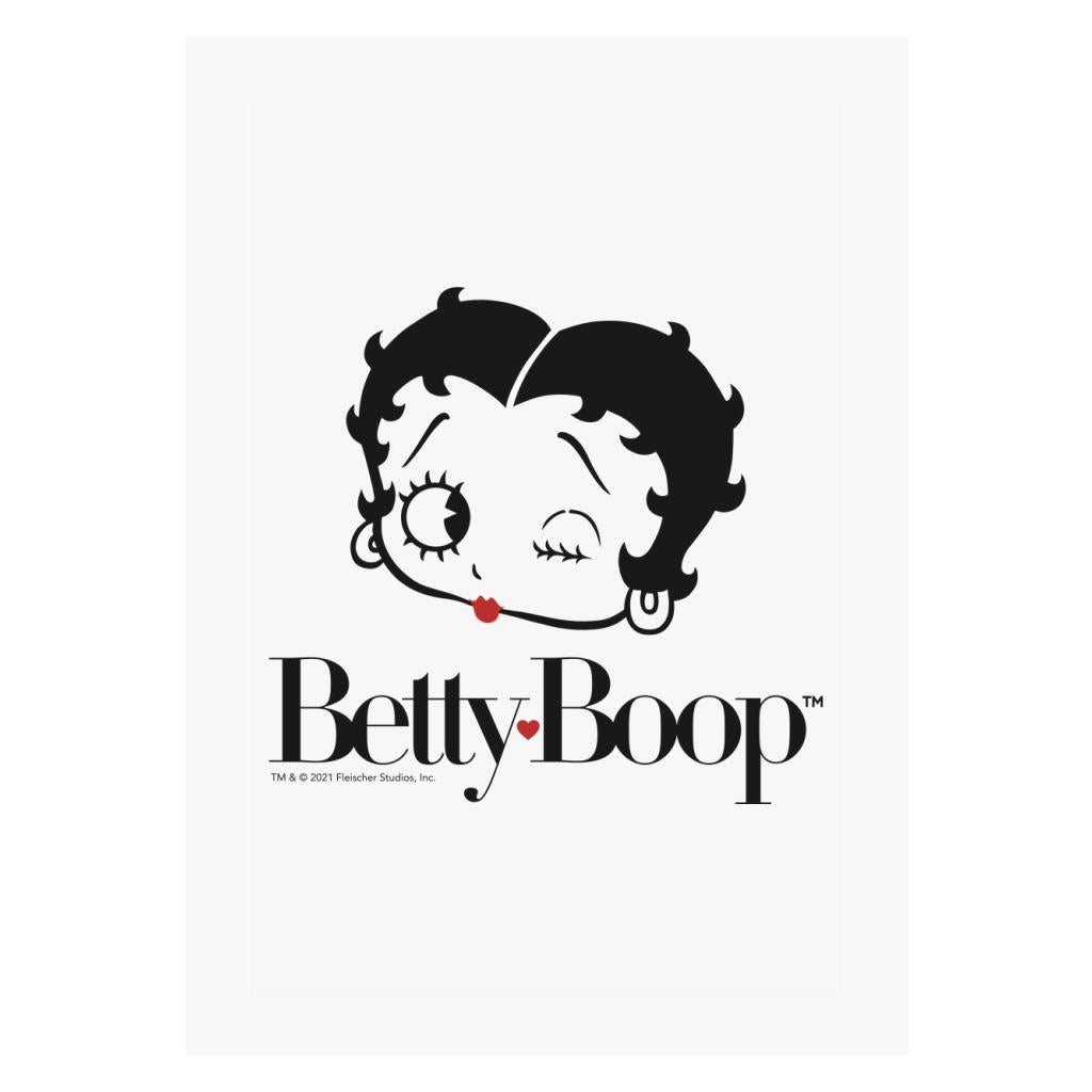 Betty Boop Red Heart A4 Print-Betty Boop Shop