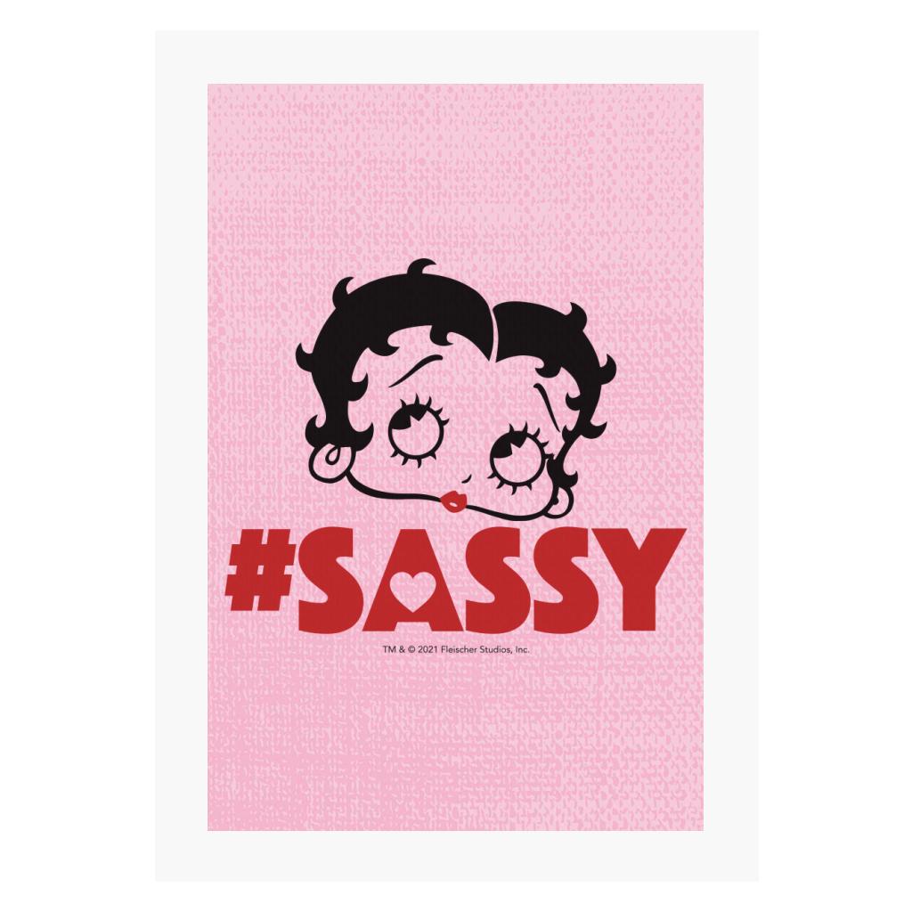 Betty Boop Heart Hashtag Sassy A4 Print-Betty Boop Shop