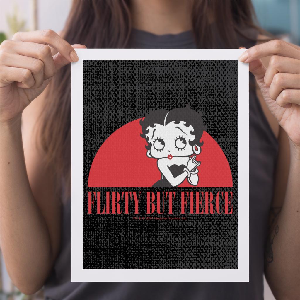 Betty Boop Confident Flirty But Fierce A4 Print-Betty Boop Shop