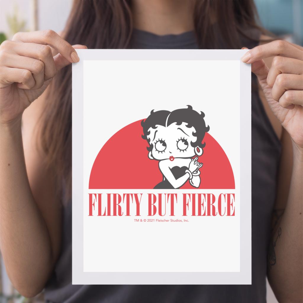 Betty Boop Confident Flirty But Fierce A4 Print-Betty Boop Shop