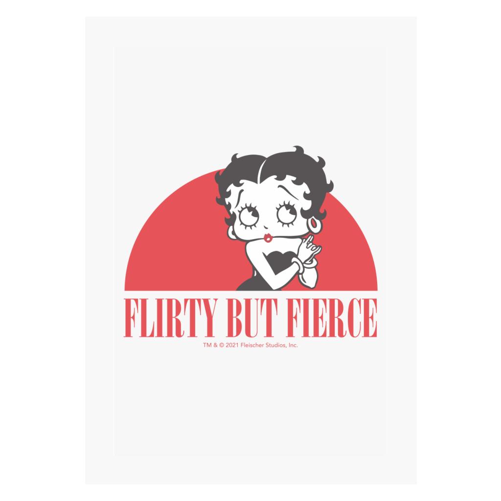 Betty Boop Confident Flirty But Fierce A4 Print-Betty Boop Shop