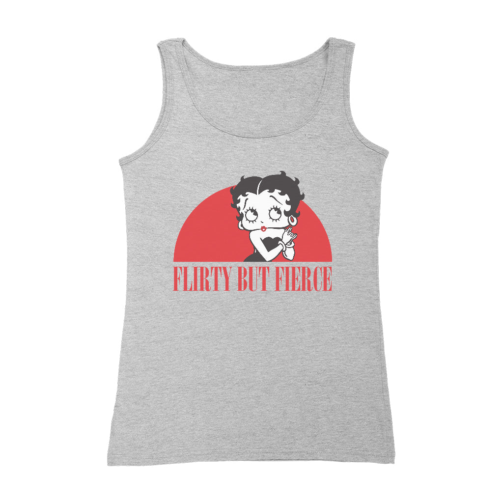 Betty Boop Confident Flirty But Fierce Women's Vest-Betty Boop Shop