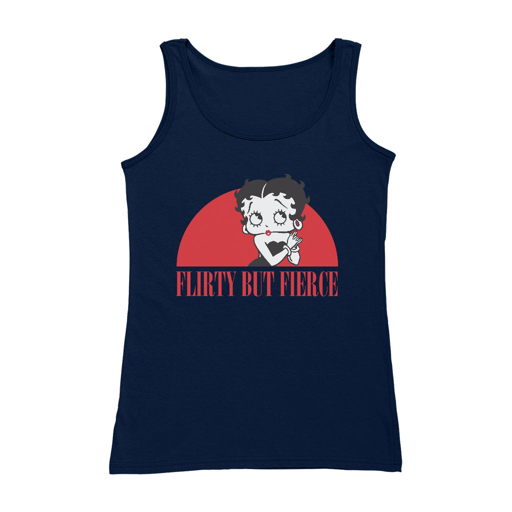 Betty Boop Confident Flirty But Fierce Women's Vest-Betty Boop Shop