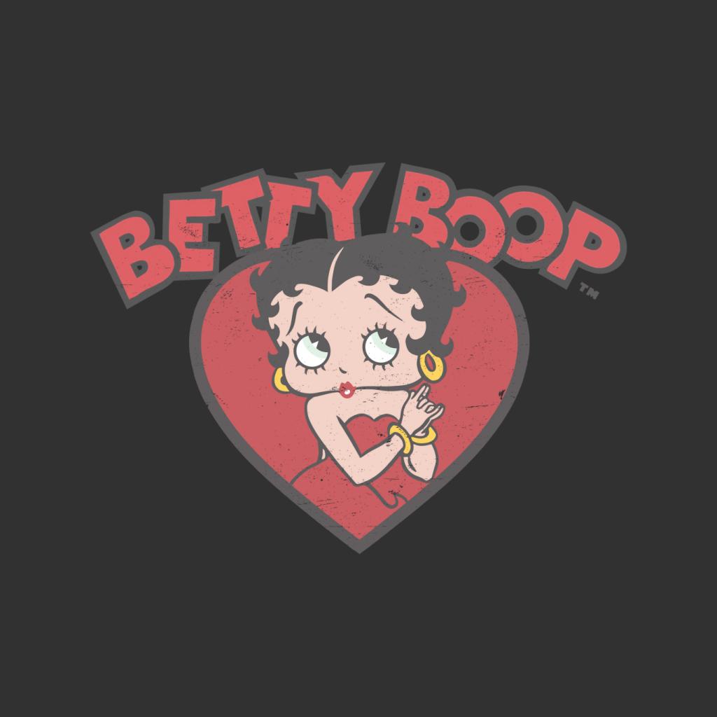 Betty Boop Love Red Dress Women's Hooded Sweatshirt-Betty Boop Shop