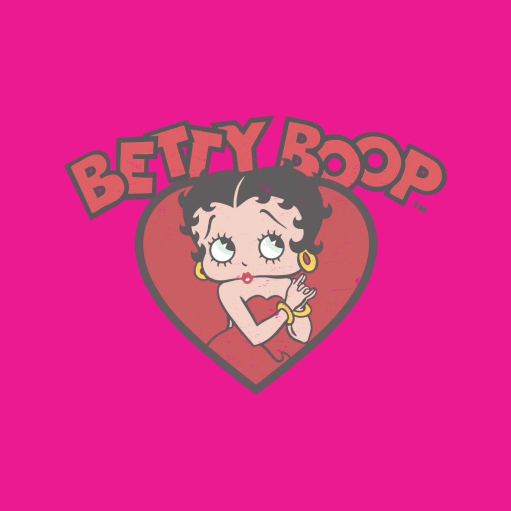 Betty Boop Love Red Dress Women's Hooded Sweatshirt-Betty Boop Shop