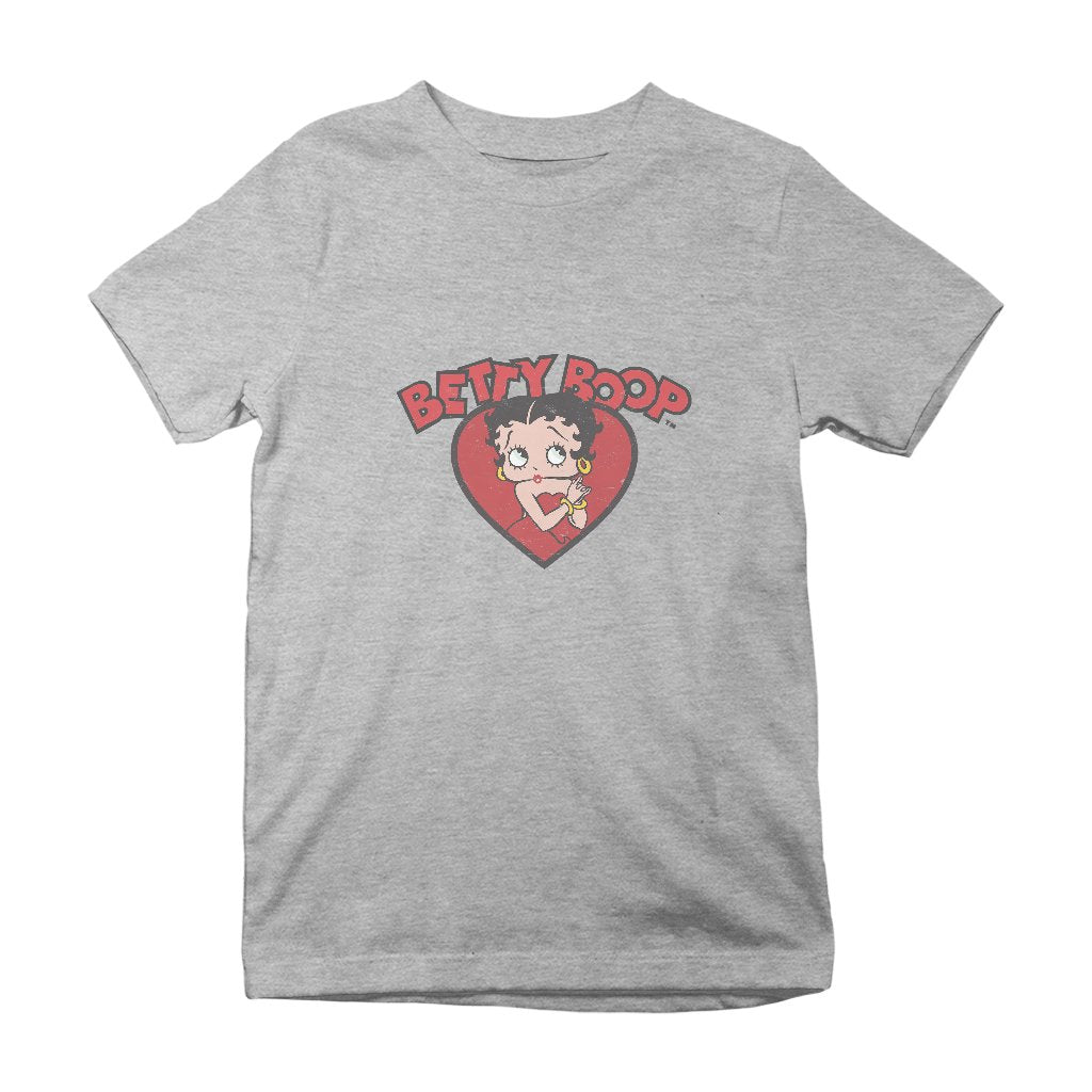 Betty Boop Love Red Dress Kids T-Shirt-Betty Boop Shop