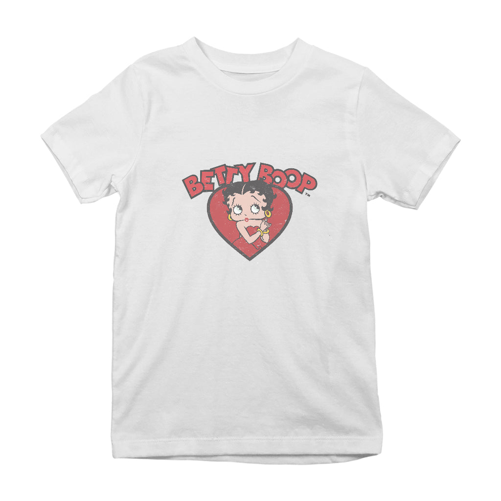Betty Boop Love Red Dress Kids T-Shirt-Betty Boop Shop