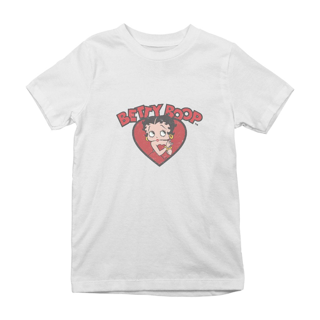Betty Boop Love Red Dress Kids T-Shirt-Betty Boop Shop