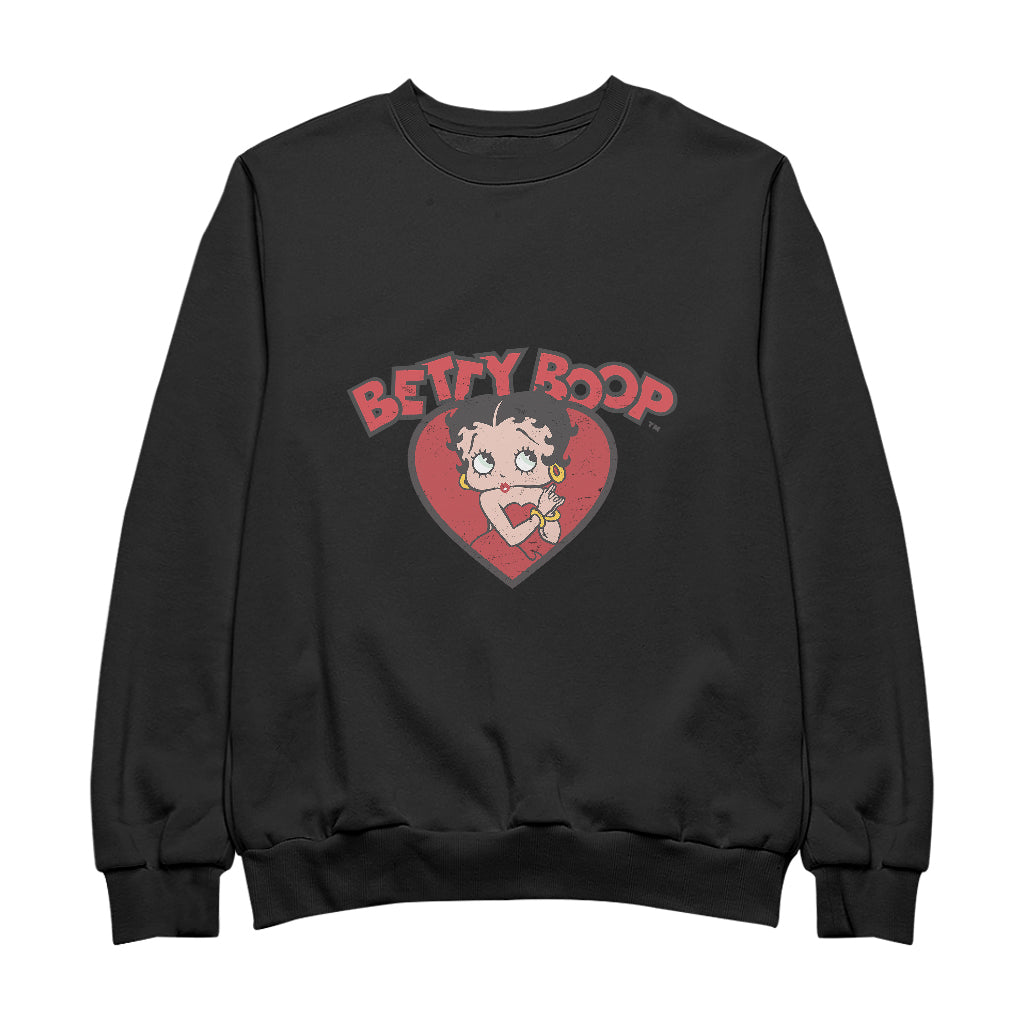 Betty Boop Love Red Dress Men's Sweatshirt-Betty Boop Shop