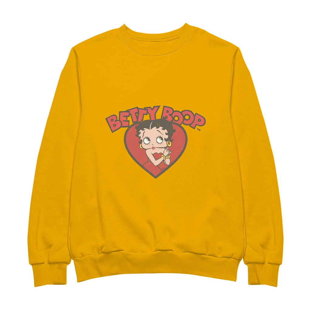 Betty Boop Love Red Dress Men's Sweatshirt-Betty Boop Shop