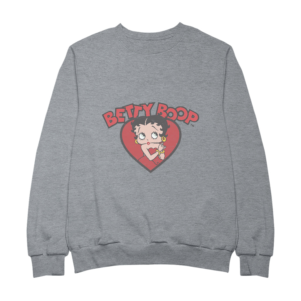Betty Boop Love Red Dress Men's Sweatshirt-Betty Boop Shop