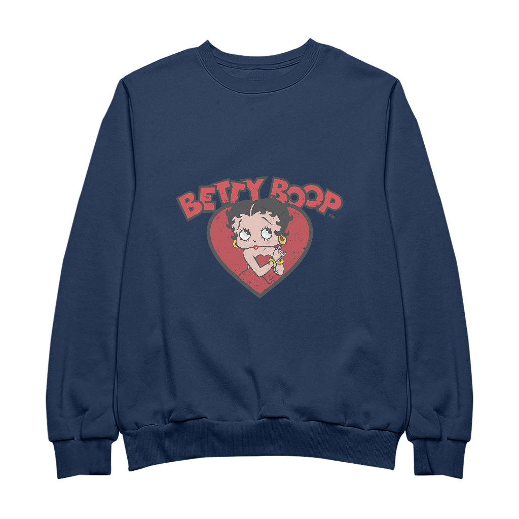 Betty Boop Love Red Dress Men's Sweatshirt-Betty Boop Shop