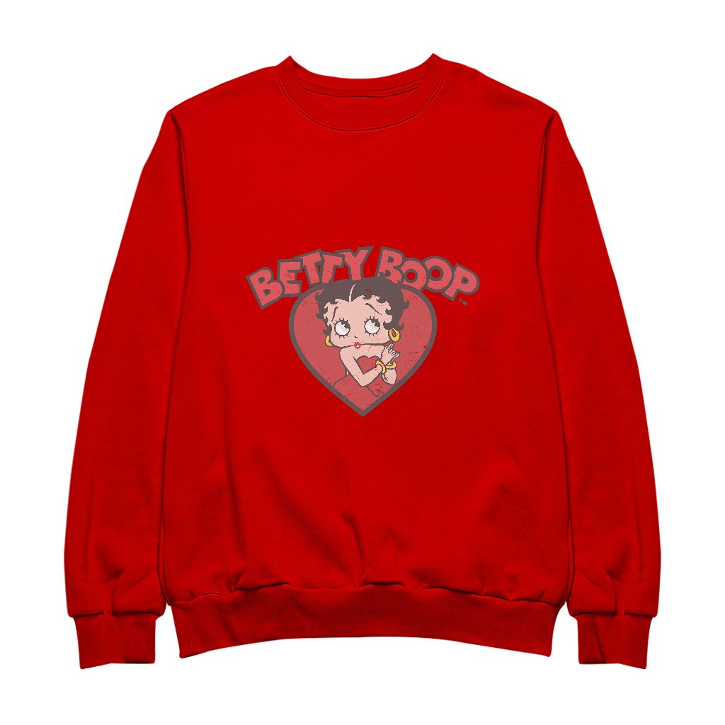 Betty Boop Love Red Dress Men's Sweatshirt-Betty Boop Shop