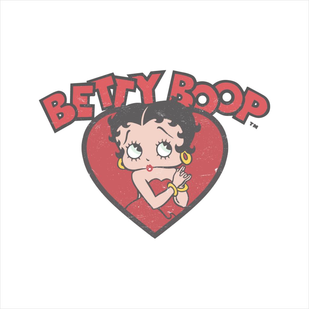 Betty Boop Love Red Dress Women's Hooded Sweatshirt-Betty Boop Shop