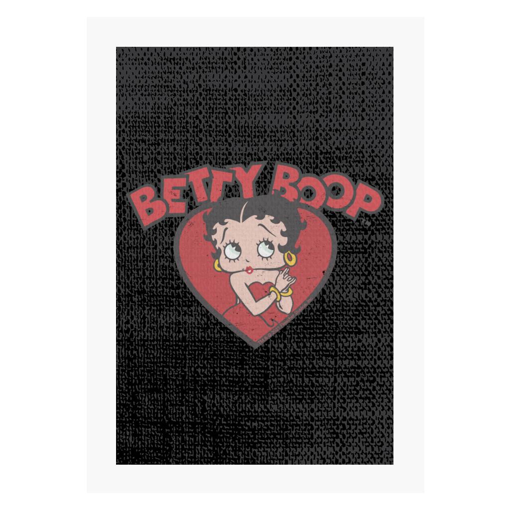 Betty Boop Love Red Dress A4 Print-Betty Boop Shop