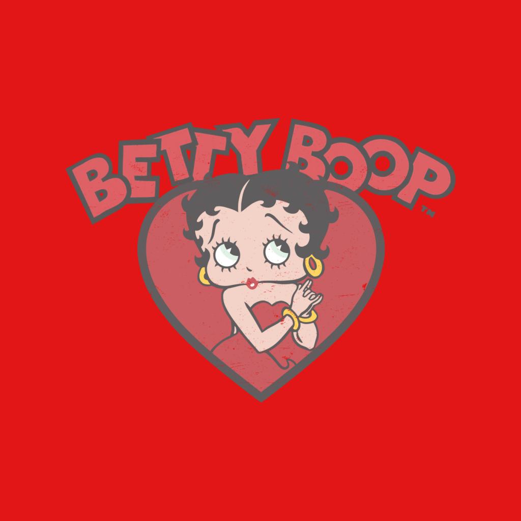 Betty Boop Love Red Dress Women's Hooded Sweatshirt-Betty Boop Shop
