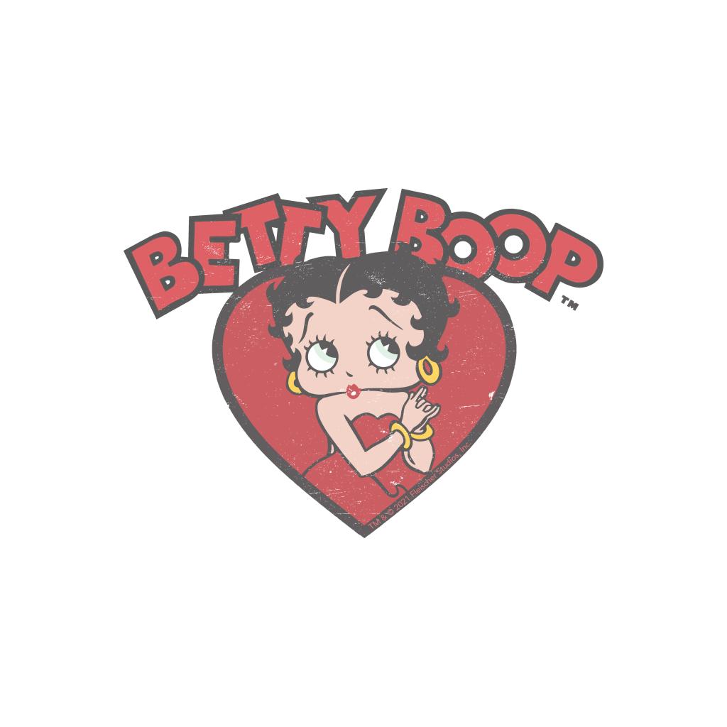 Betty Boop Love Red Dress A4 Print-Betty Boop Shop