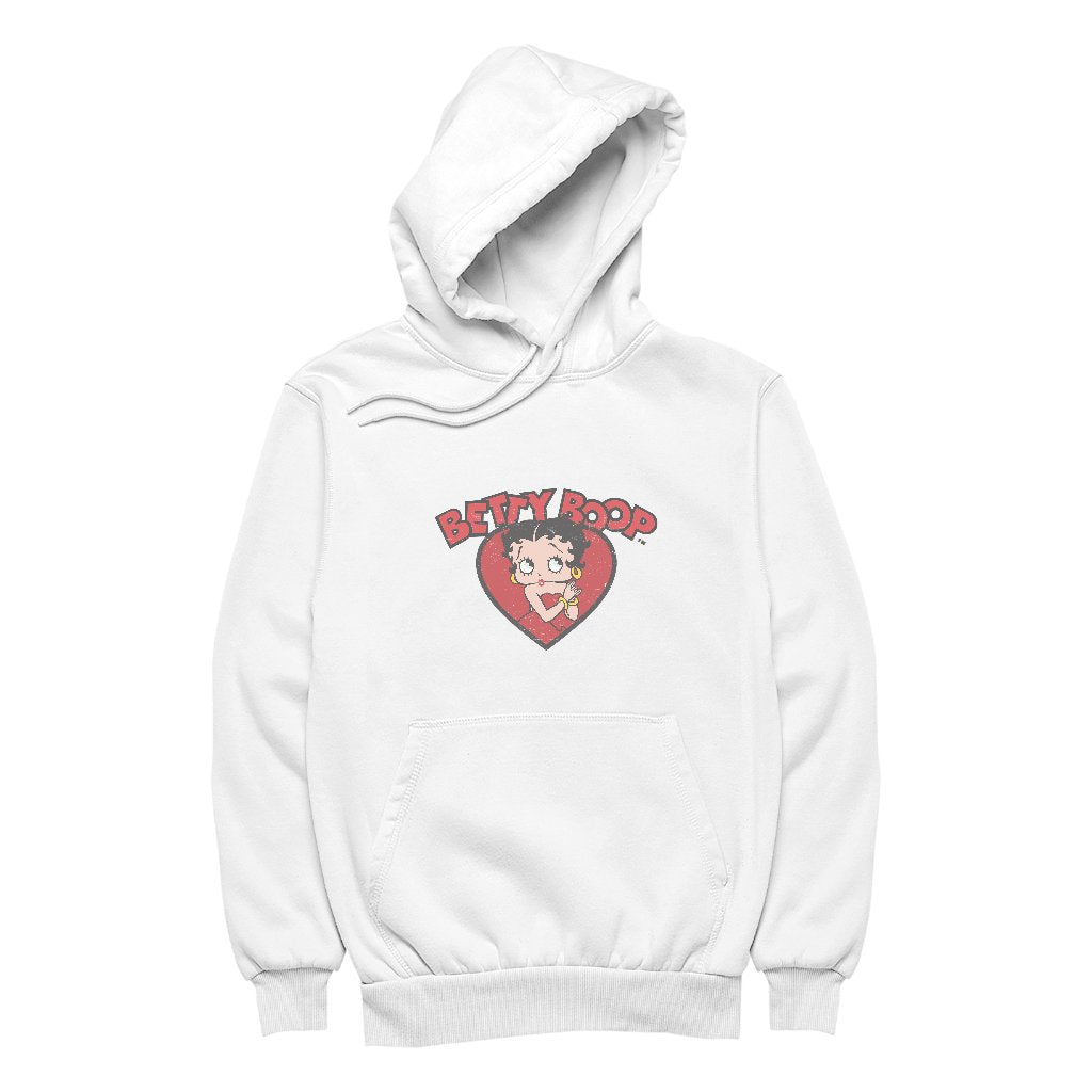 Betty Boop Love Red Dress Women's Hooded Sweatshirt-Betty Boop Shop