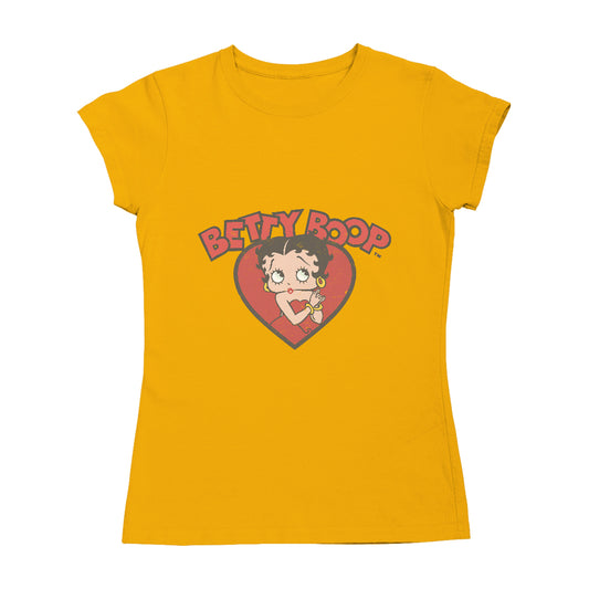 Betty Boop Love Red Dress Women's T-Shirt-Betty Boop Shop