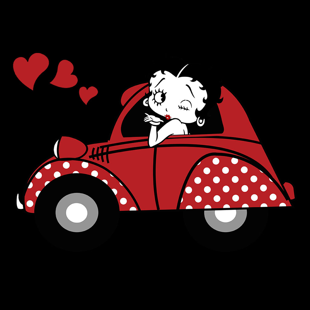 Betty Boop Car Women's T-Shirt-Betty Boop Shop