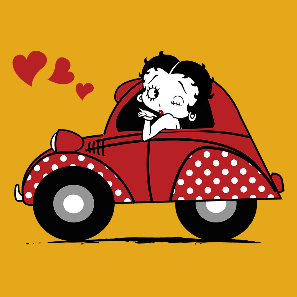 Betty Boop Car Women's T-Shirt-Betty Boop Shop