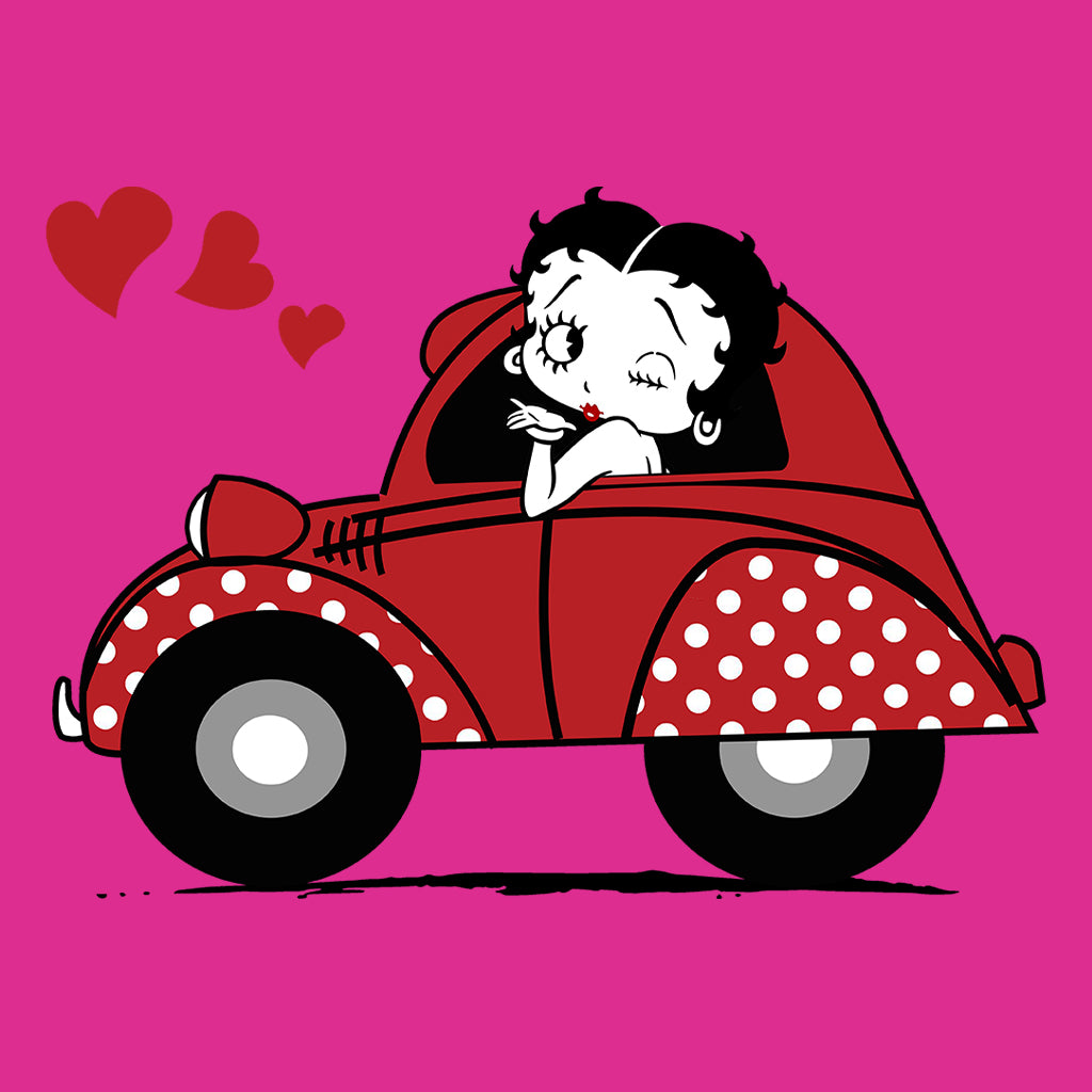 Betty Boop Car Women's T-Shirt-Betty Boop Shop