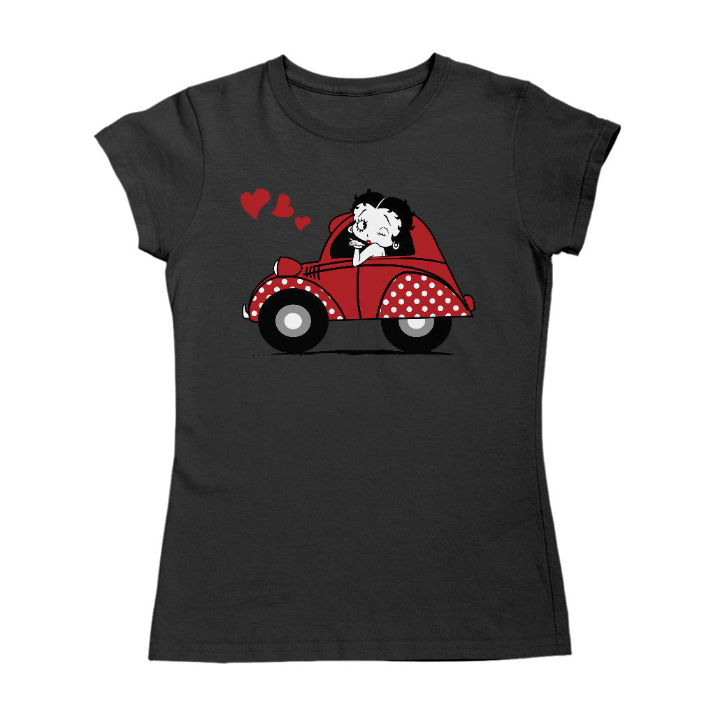 Betty Boop Car Women's T-Shirt-Betty Boop Shop