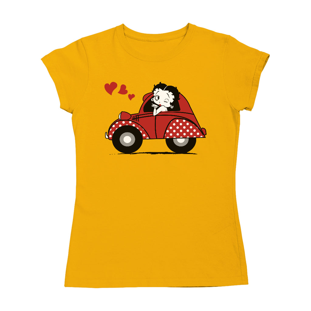 Betty Boop Car Women's T-Shirt-Betty Boop Shop