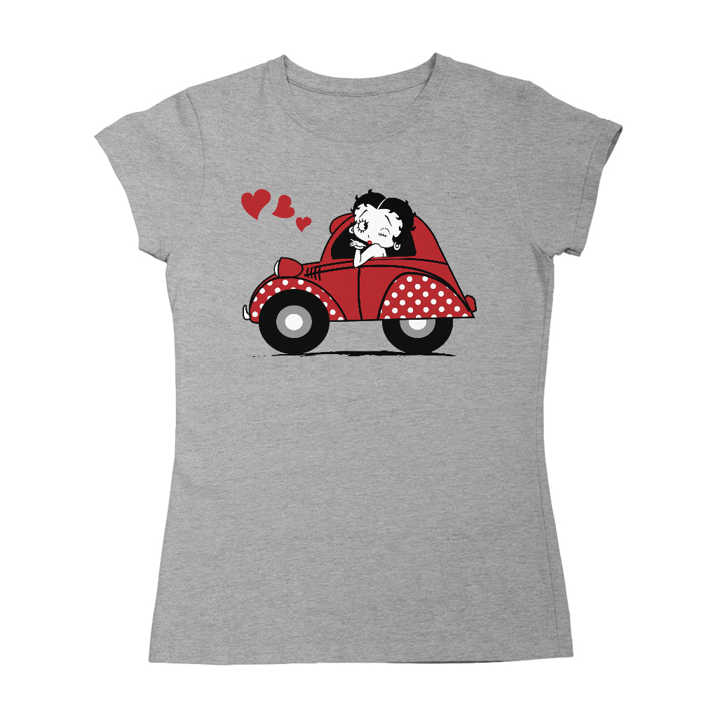 Betty Boop Car Women's T-Shirt-Betty Boop Shop