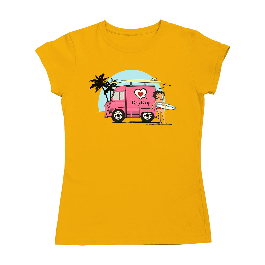 Surfer Betty Boop Women's T-Shirt-Betty Boop Shop