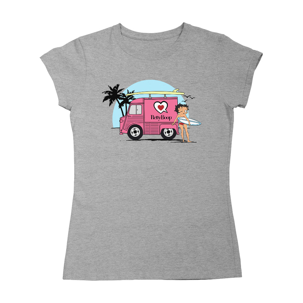 Surfer Betty Boop Women's T-Shirt-Betty Boop Shop