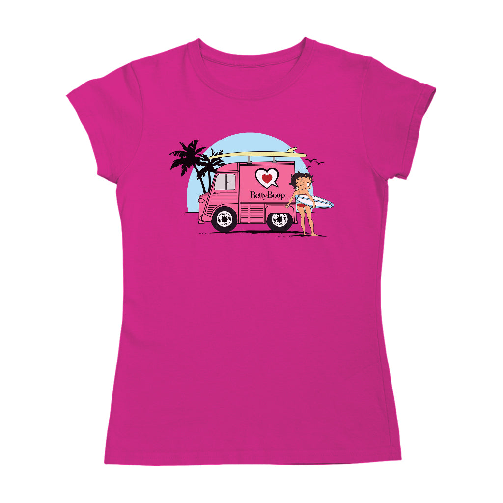 Surfer Betty Boop Women's T-Shirt-Betty Boop Shop