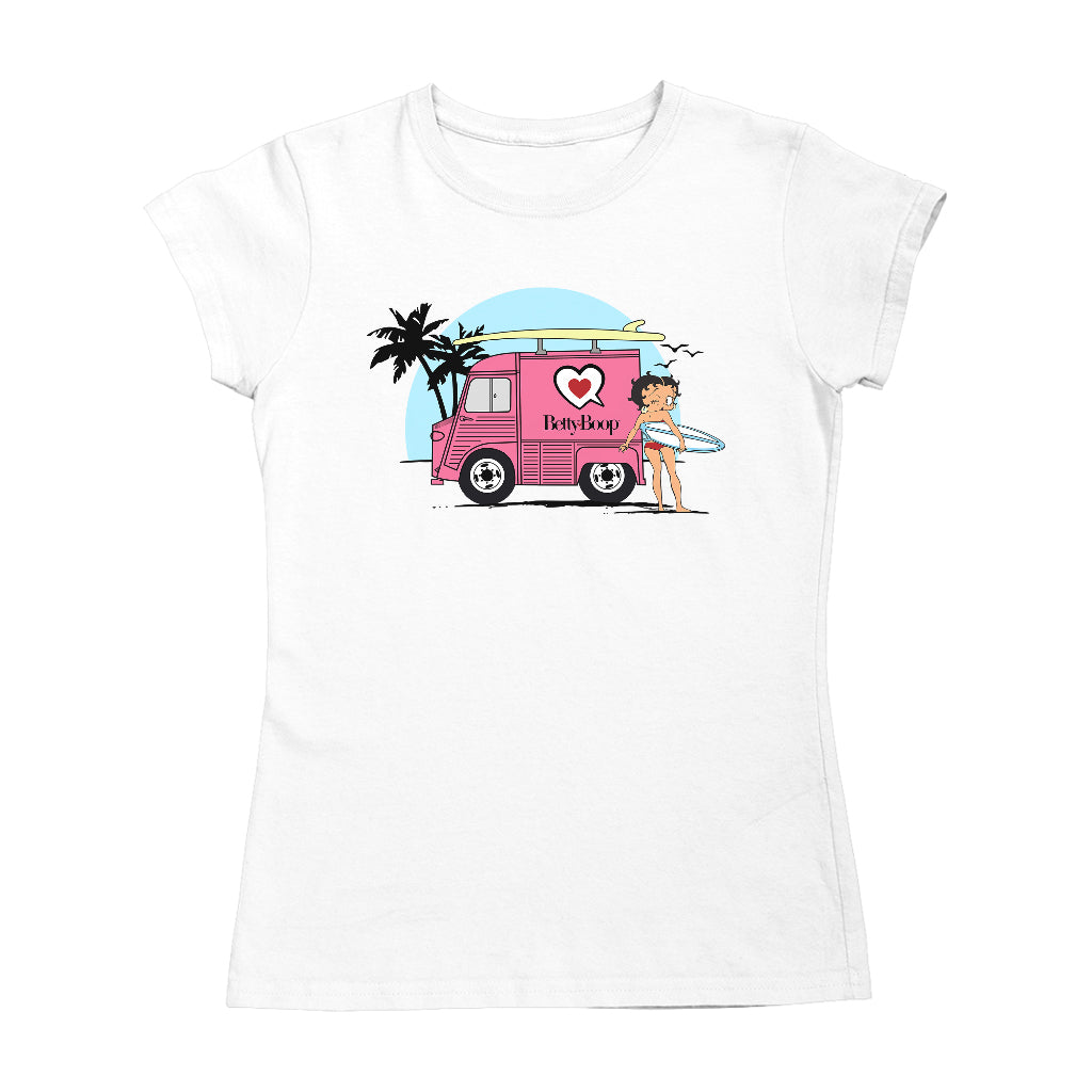 Surfer Betty Boop Women's T-Shirt-Betty Boop Shop
