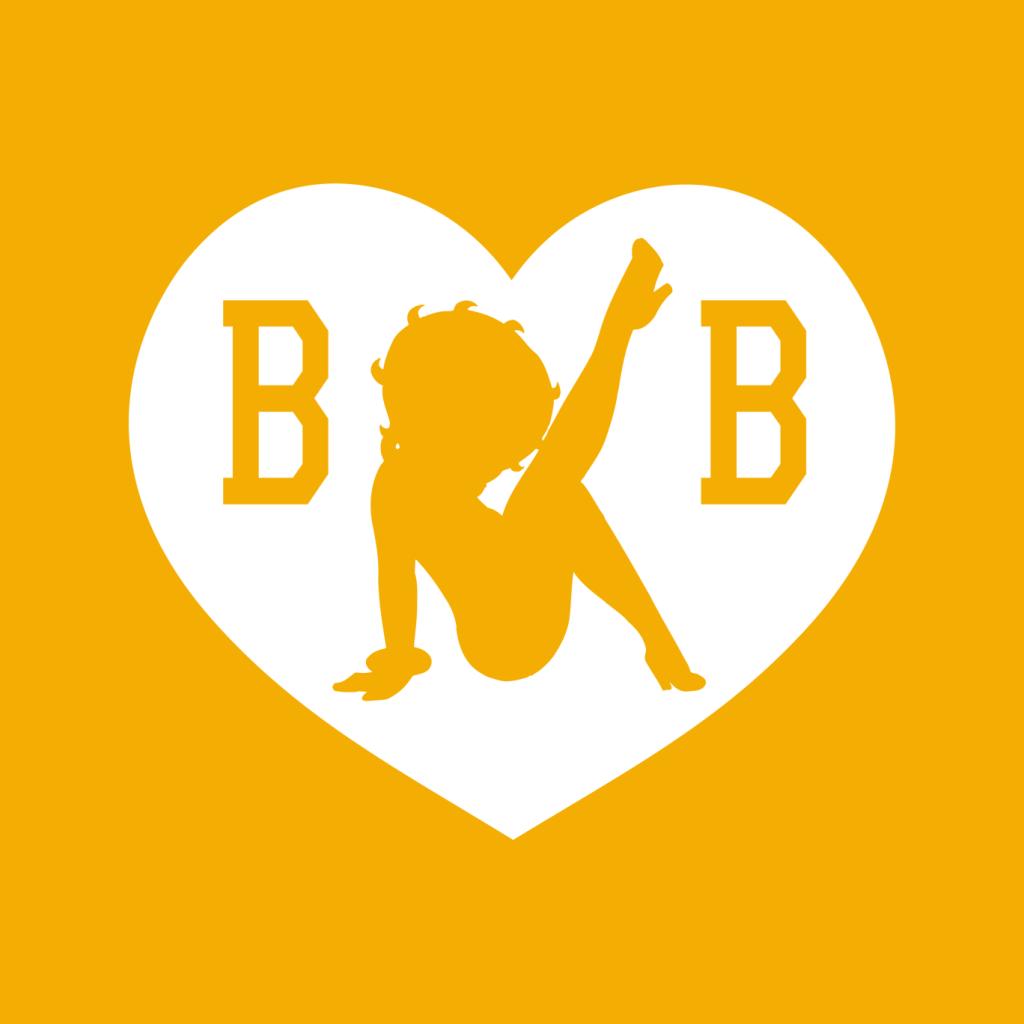 B B Love Heart Silhouette Women's Hooded Sweatshirt-Betty Boop Shop